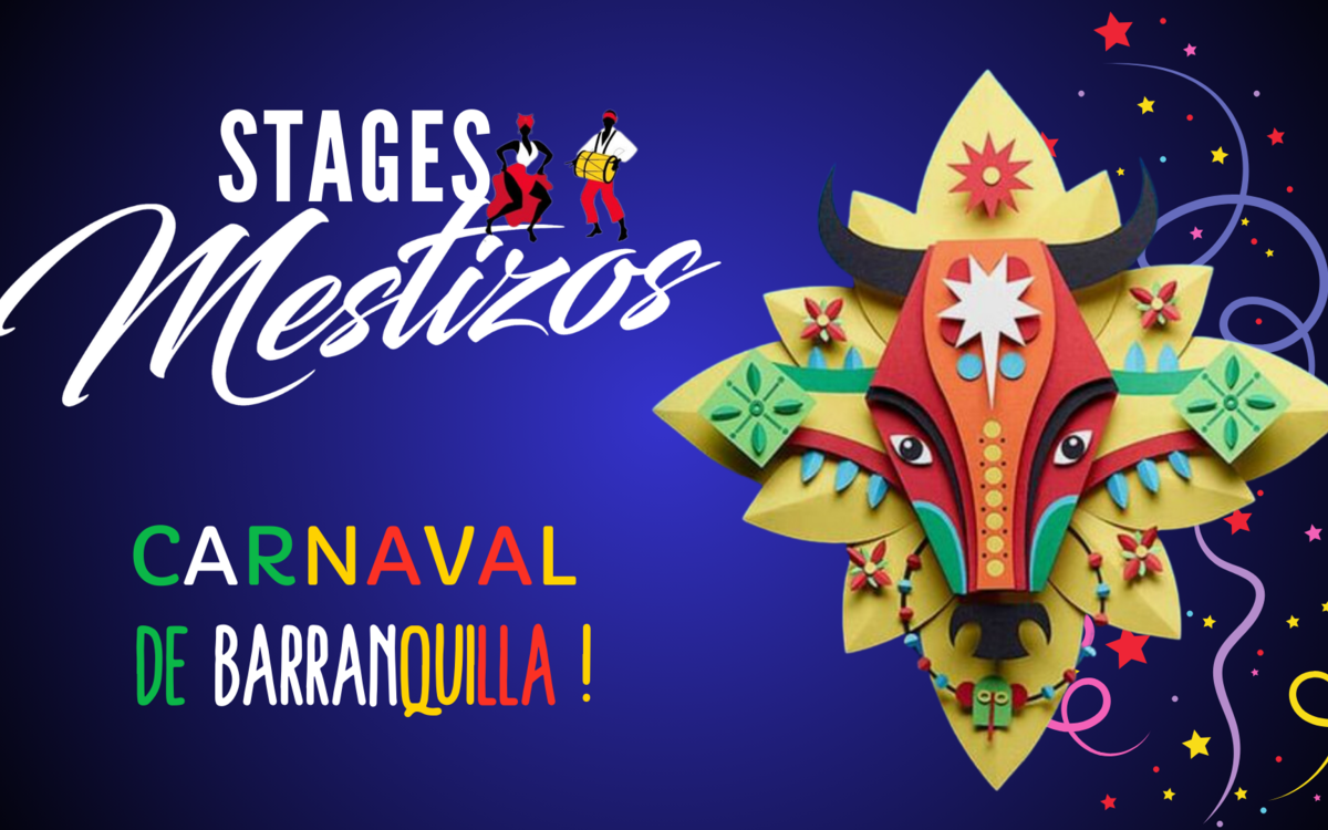 Prêts à "mover el esqueleto" au rythmes de la côte atlantique colombienne? 💃🎉  Nous sommes heureux de vous annoncer notre deuxième stage sur le thème du Carnaval de Barranquilla 🕺 ☀️  Inscrivez vous, et préparez-vous à vous dehancher et à faire la fête à la colombienne ! 🥳 #StageMestizos #CarnavaldeBarranquilla #QuienLoViveEsQuienLoGoza #FolkloreColombien