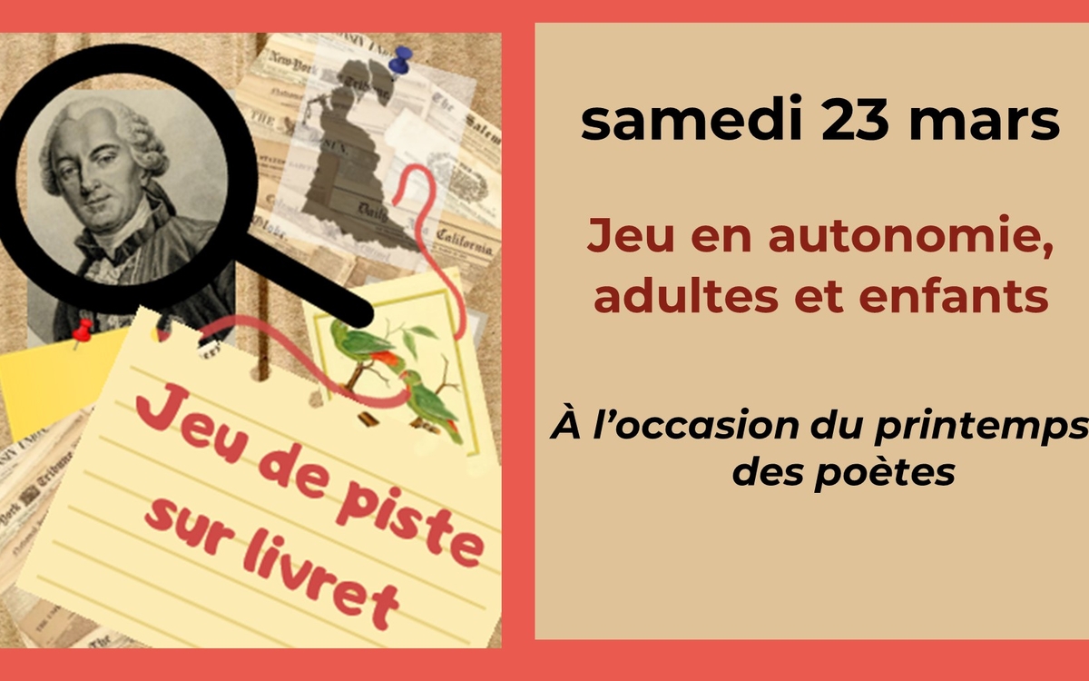 Illustration montrant le portrait du comte de Buffon, une perruche, des post-it, une silhouette de femme en robe, assemblés comme une enquête