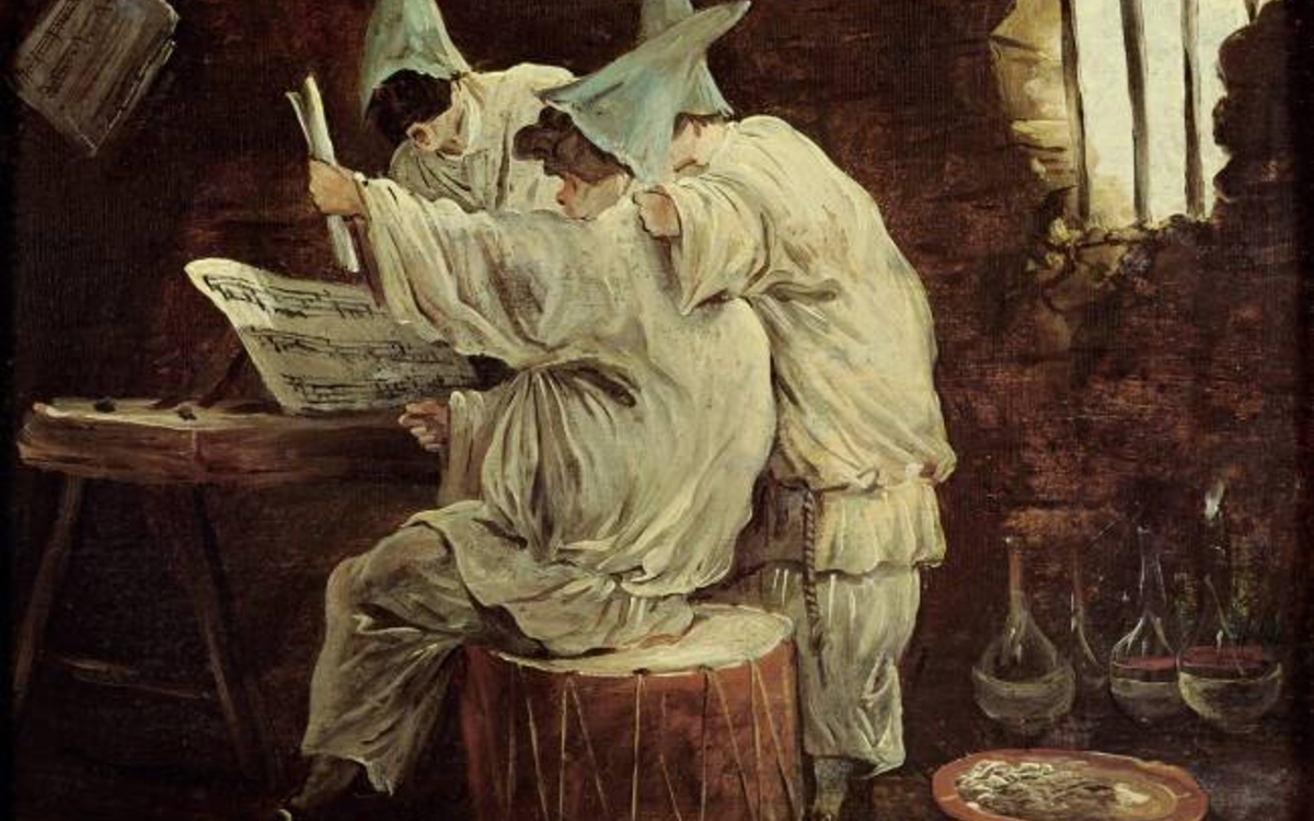 Hubert Robert, Bouffons musiciens (XVIIIe siècle)