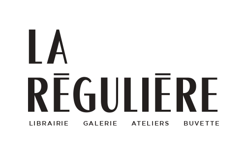 Enseigne de la librairie La Régulière dans le 18ème arrondissement