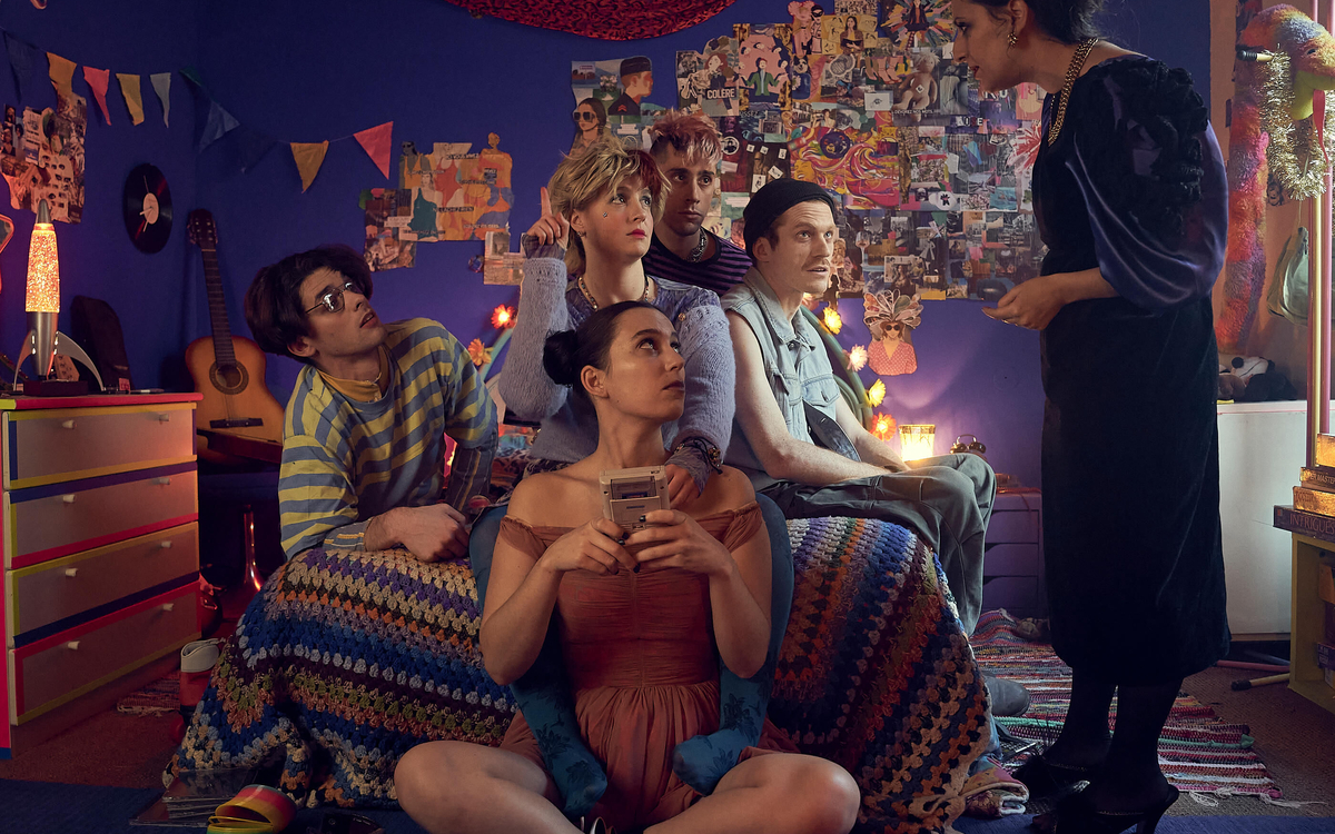 Une partie de la troupe de théâtre