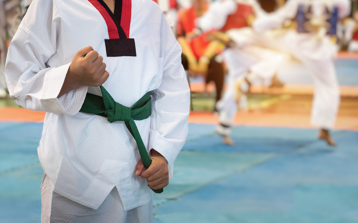 judoka à la ceinture verte