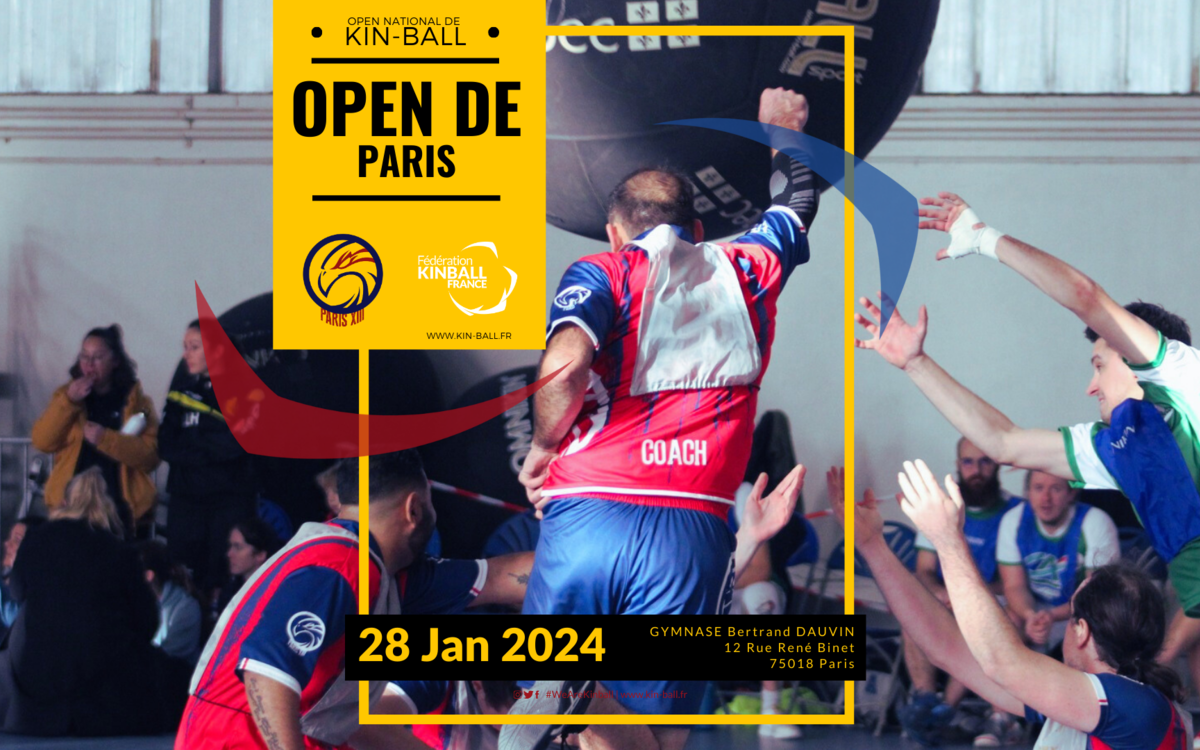 Open de Kin-Ball à Paris le 28 janvier 2024 au centre sportif Bertrand Dauvin dans le 18e