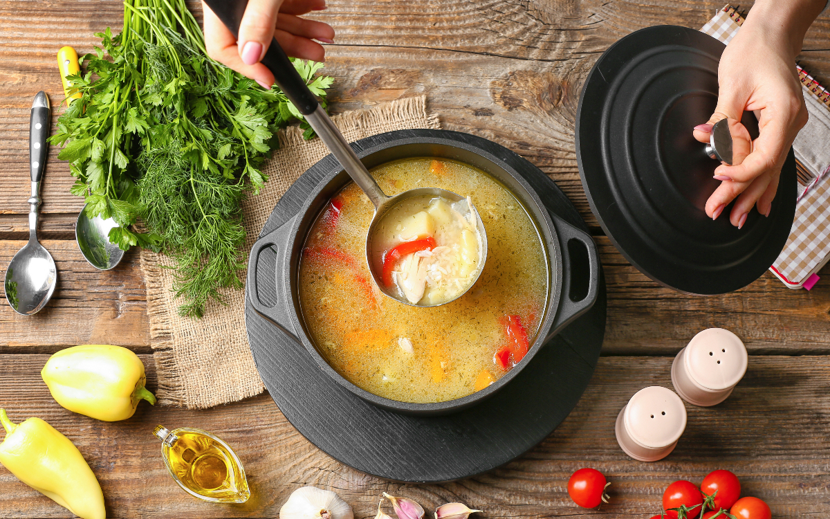 Marmite de soupe.