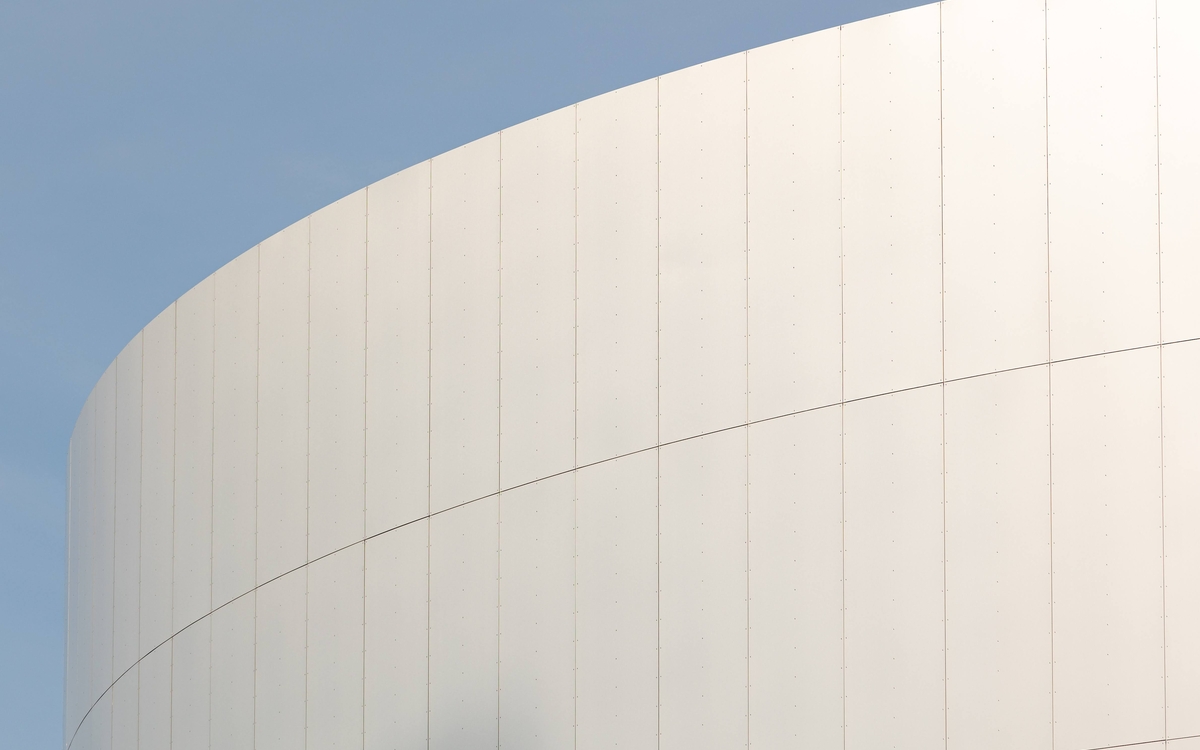 Exterior view of the Adidas Arena