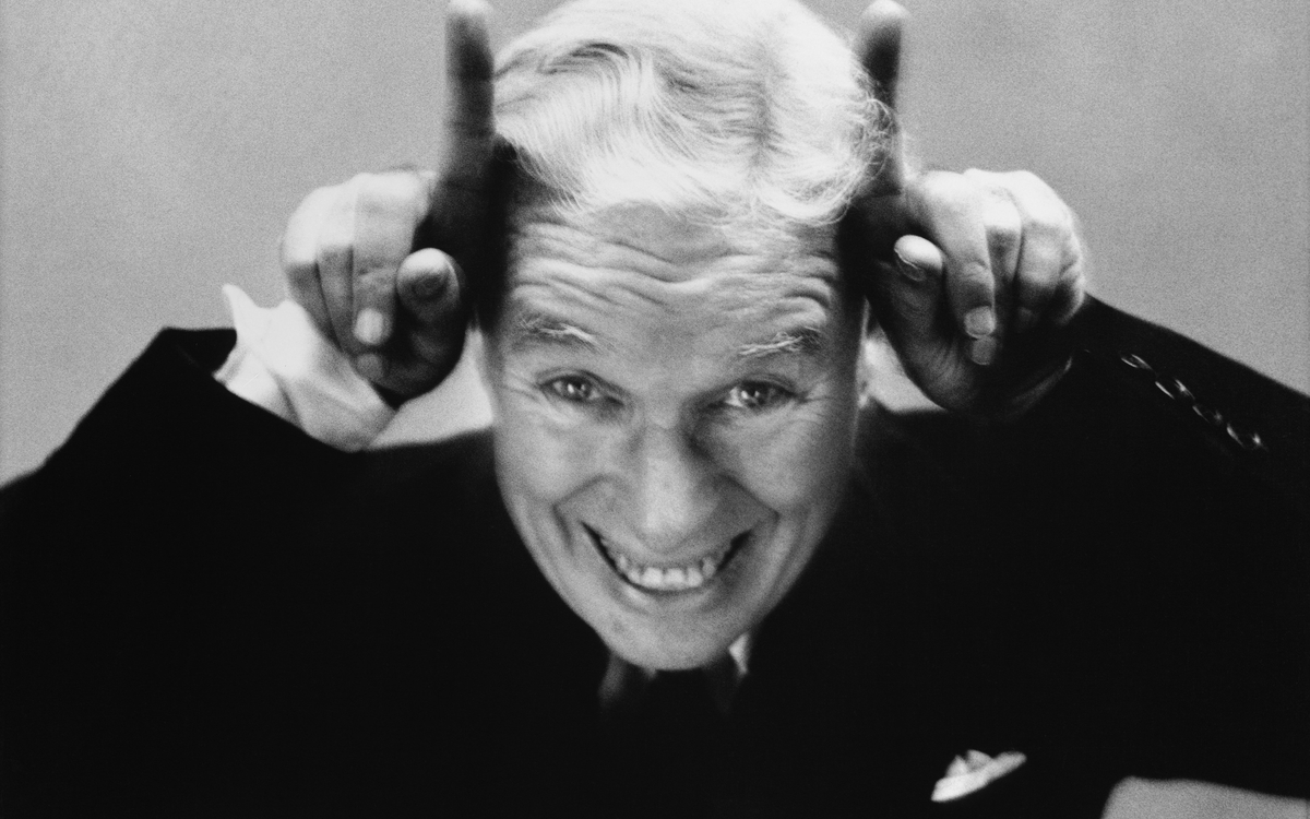 Charles Chaplin photographiée par Richard Avedon à New York 