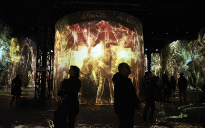 Exposition L'Egypte de Khéops à Ramsès à l'Atelier des Lumières.