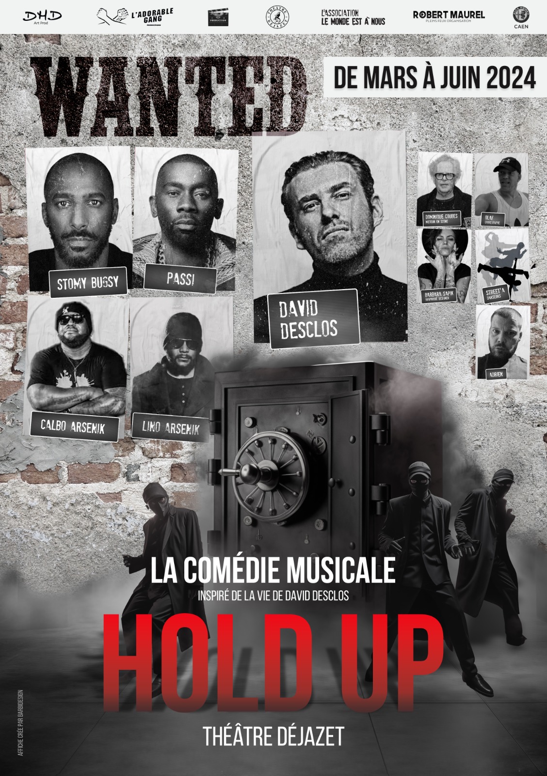 L'affiche de Hold-Up, la comédie musicale aux couleurs hip-hop