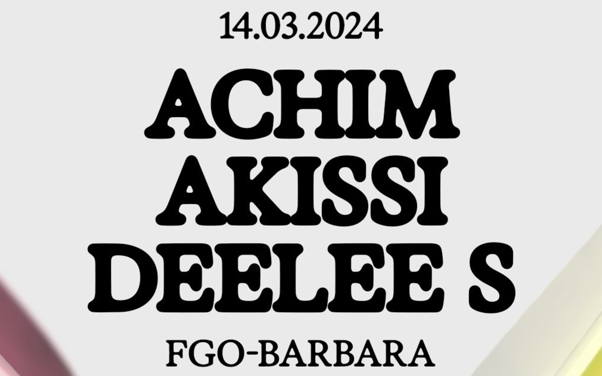 Affiche avec noms des artistes