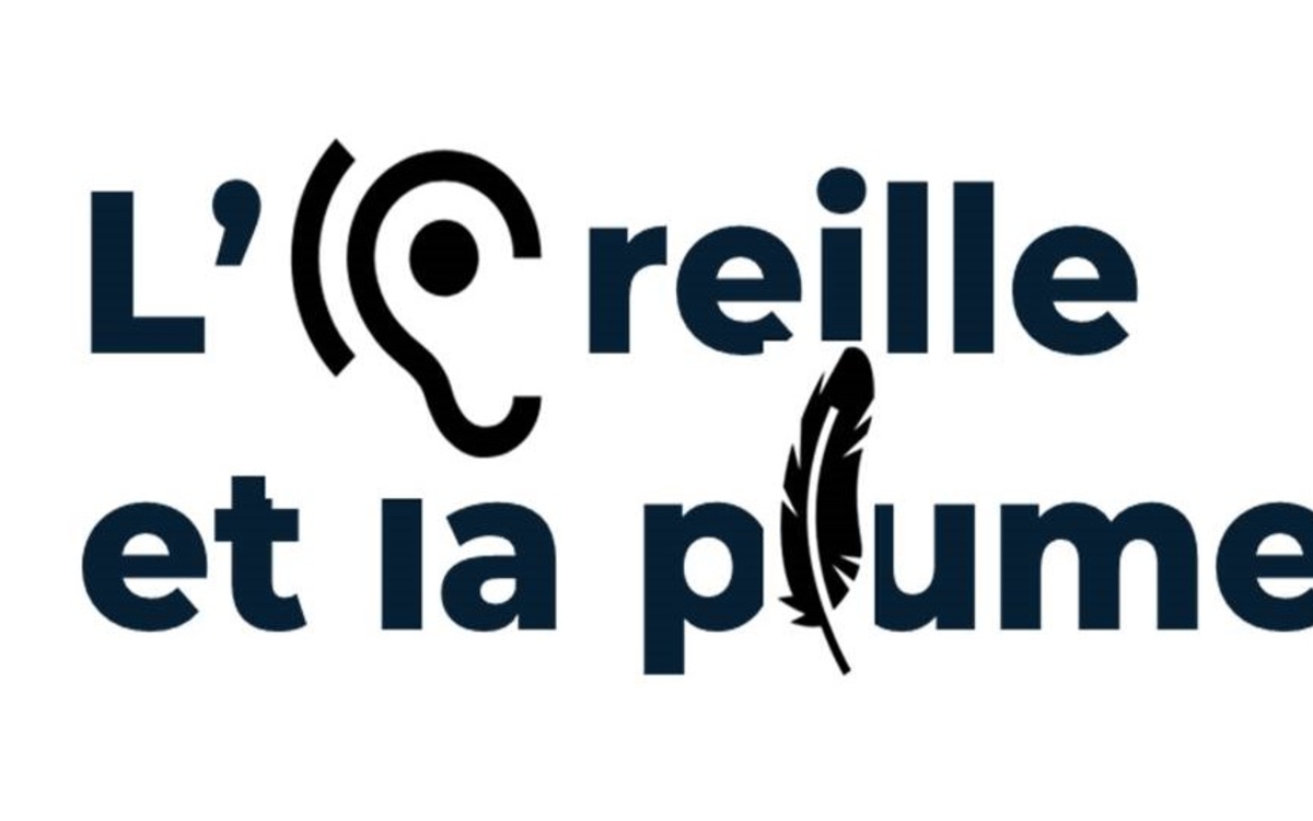 texte expliquant l'animation intitulée l'oreille et la plume avec un dessin d'oreille pour remplacer la lettre O du mot oreille et un dessin d'une plume pour remplacer la lettre L du mot plume