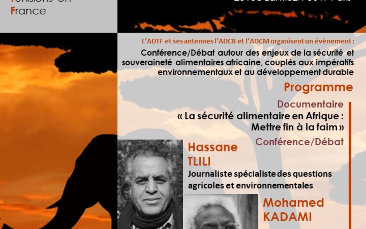 Faire face aux défis de l'agriculture traditionnelle et de la sécurité alimentaire en Afrique.  HASSANE TLILI  (JOURNALISTE) Agriculture et besoin alimentaire au Corne de l'Afrique (Éthiopie, Érythrée, Djibouti) Mohamed Khadamy: Citoyen du Djibouti, militant des droits de l'homme Corne de l'Afrique 
