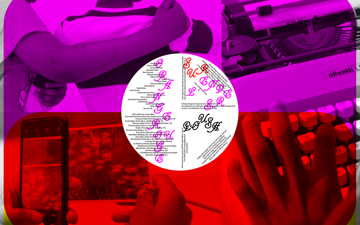 Affiche web pour l'exposition Sur l'envers d'Orange Rouge