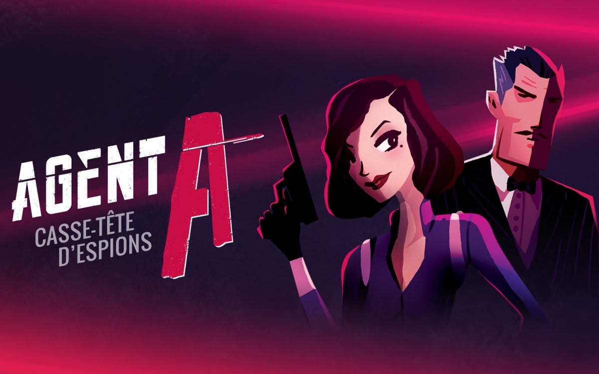 Image du jeu vidéo Agent A Casse tête d'espion avec 2 illustrations d'espions
