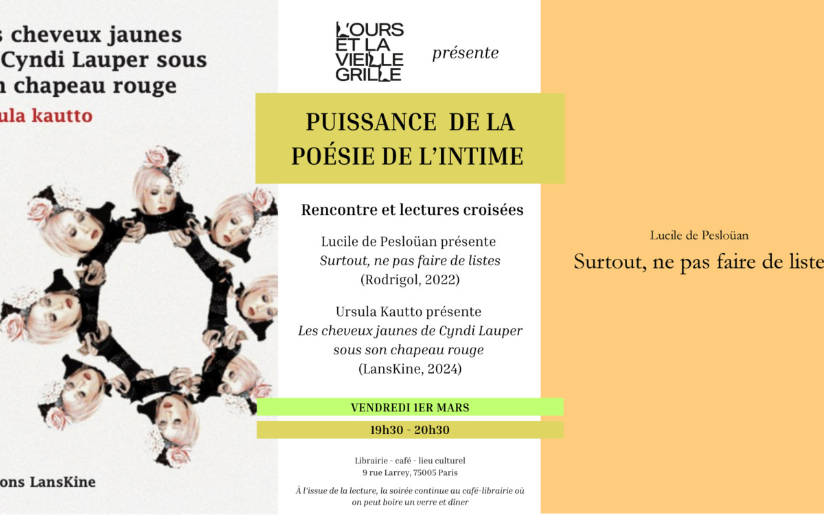 Couverture des deux livres présentés dans la soirée