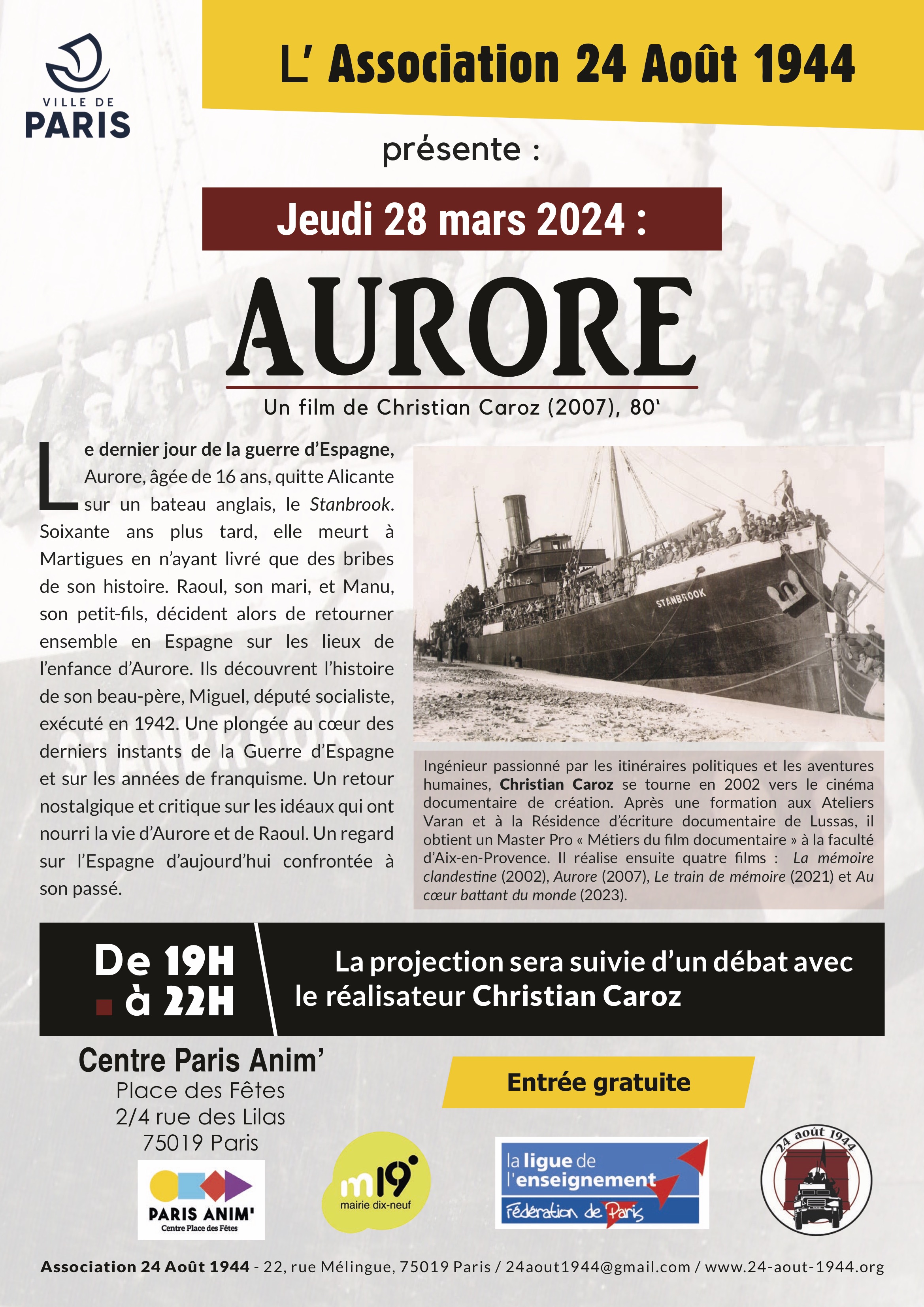 Affiche projection