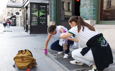 Ramassage de mégots à Paris