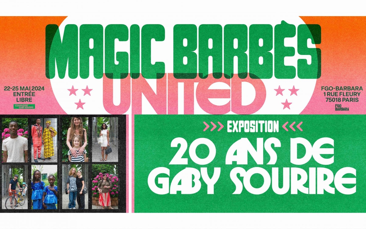 Exposition '20 ans d'actions de Gaby Sourire' pour le festival Magic Barbès