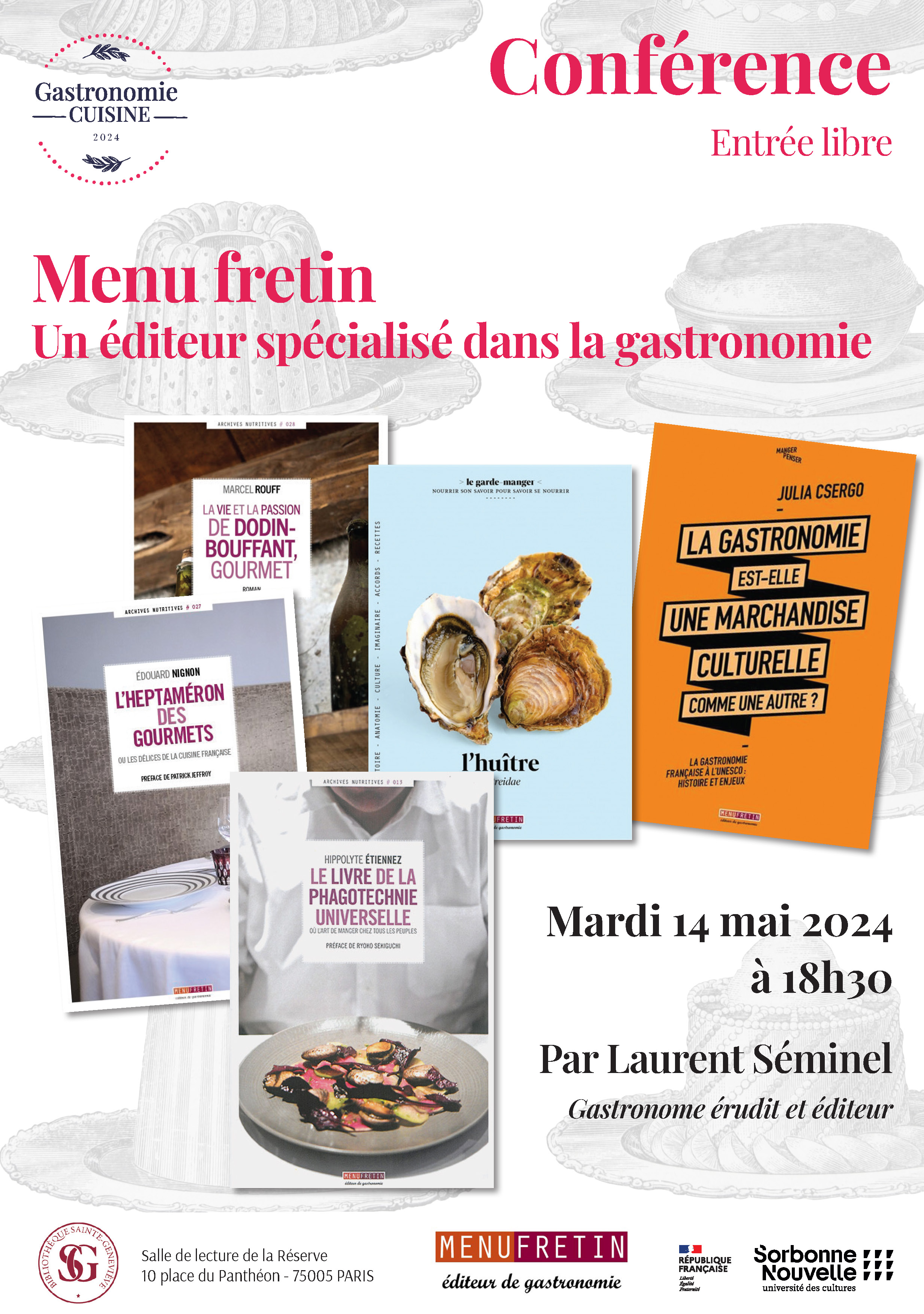 Affiche composée de livres