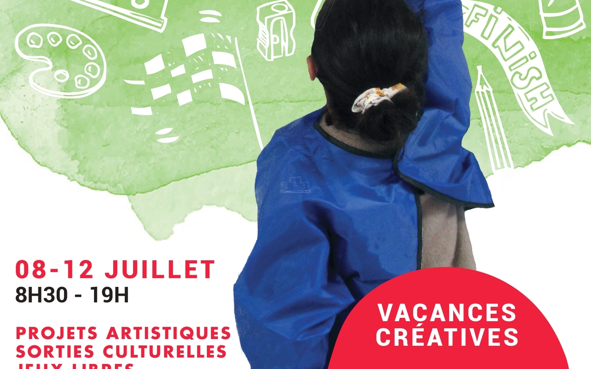 Affiche annonçant les vacances créatives