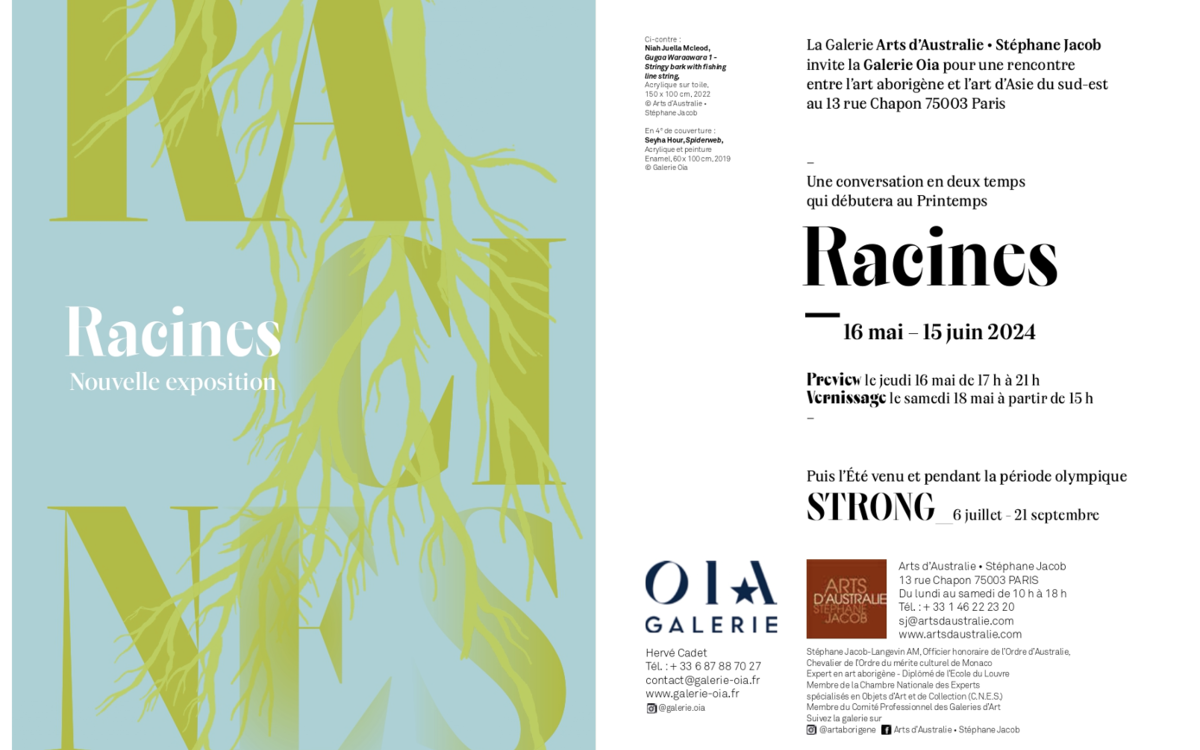 Galerie Arts d'Australie invite Galerie Oia pour une rencontre entre l'art aborigène et l'art contemporain d'Asie du Sud-Est