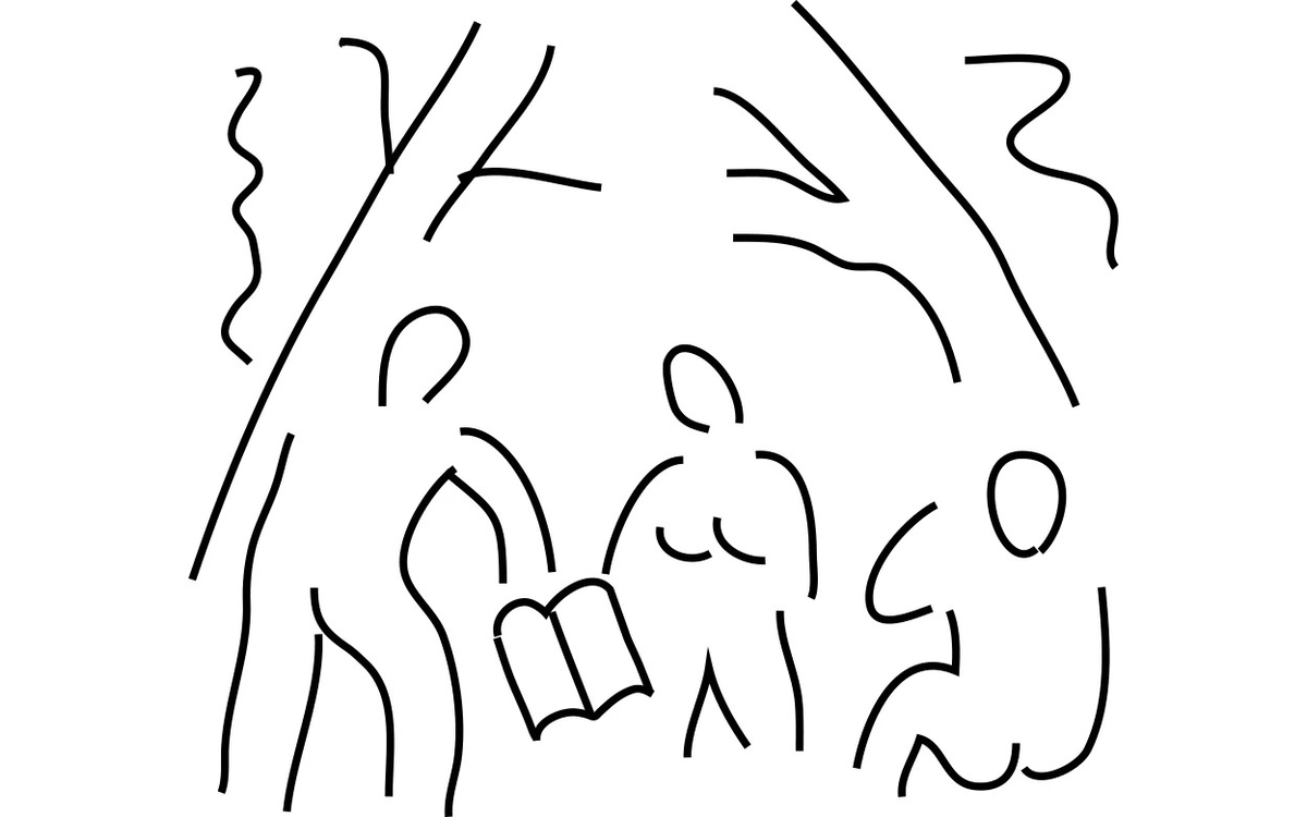 Illustration minimaliste de l'artiste Masanao Hirayama