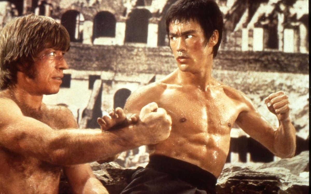 Bruce Lee et Chuck Norris dans la Fureur du dragon