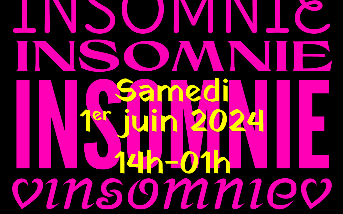 Affiche INSOMNIE | Aux Laboratoires d'Aubervilliers