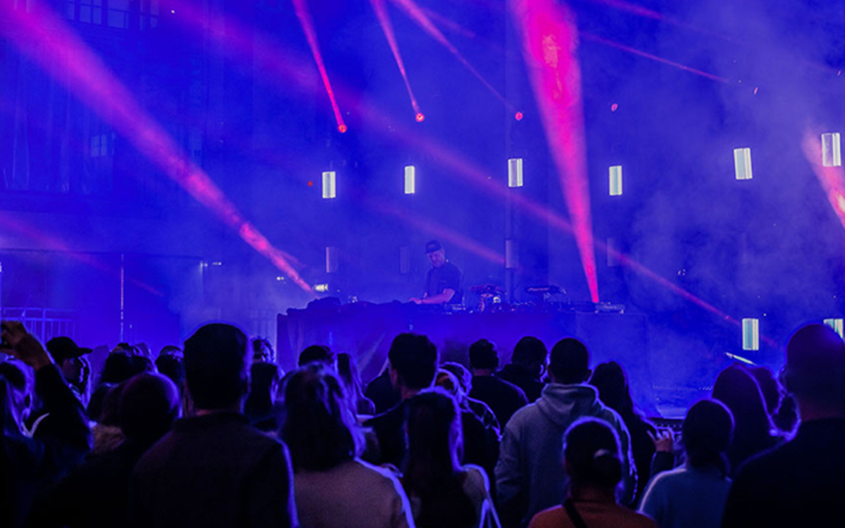 Public devant un DJ set