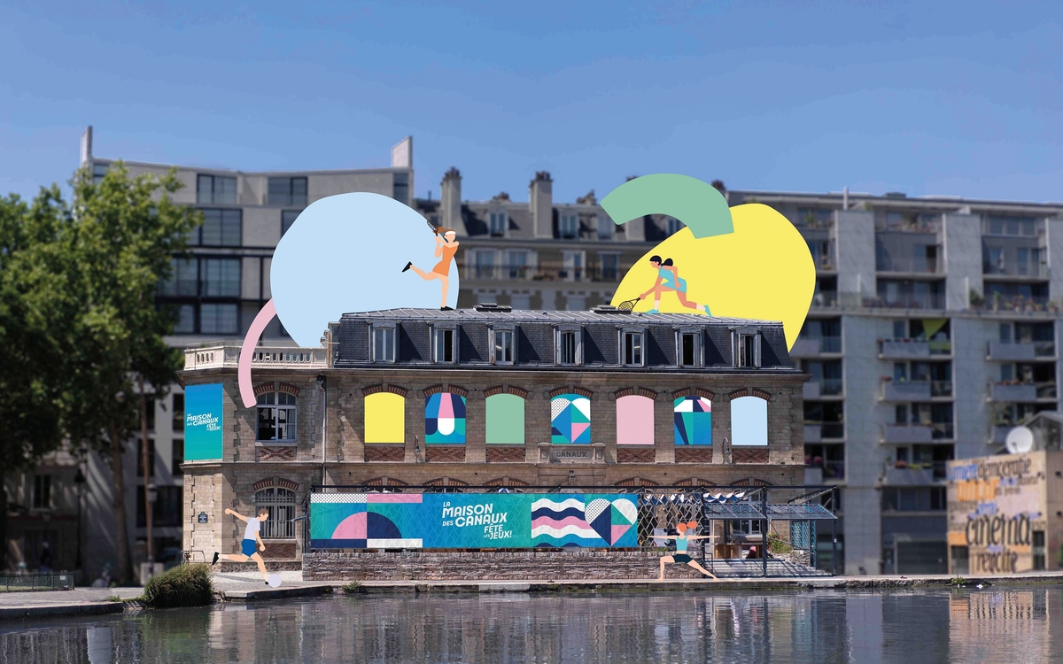 La Maison des Canaux revêt des couleurs olympiques