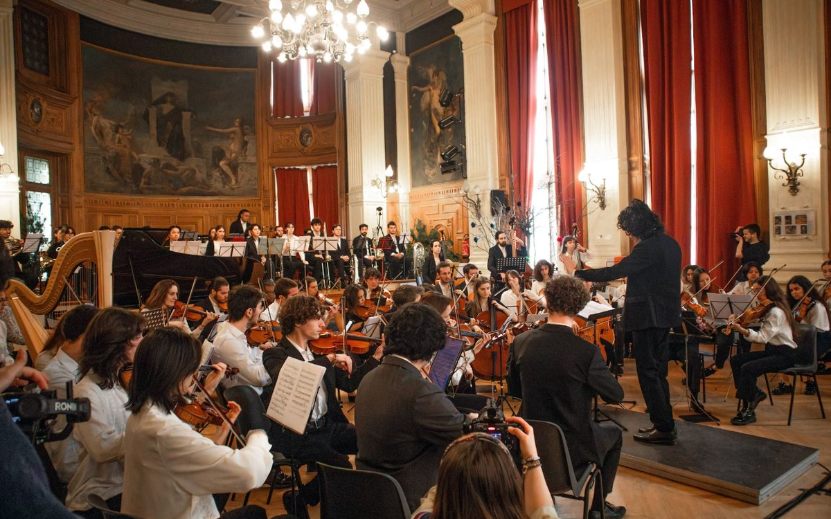 répétition de l'Orchestre du symphonique du Nouveau monde 