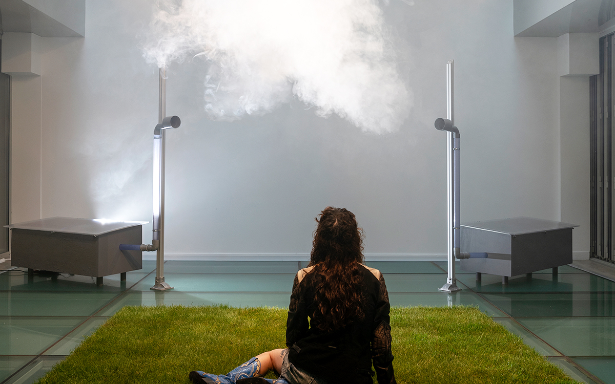 Vue de l'exposition Ethereal Fleeting, Lukas Truniger, Itamar, Bergfreund et Bruce Yoder