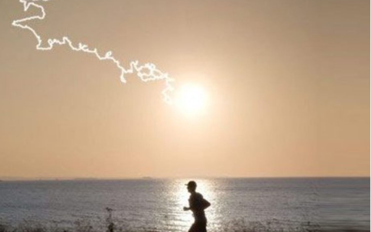 Coureur sur les côtes bretonnes