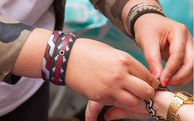bracelets multicolores 