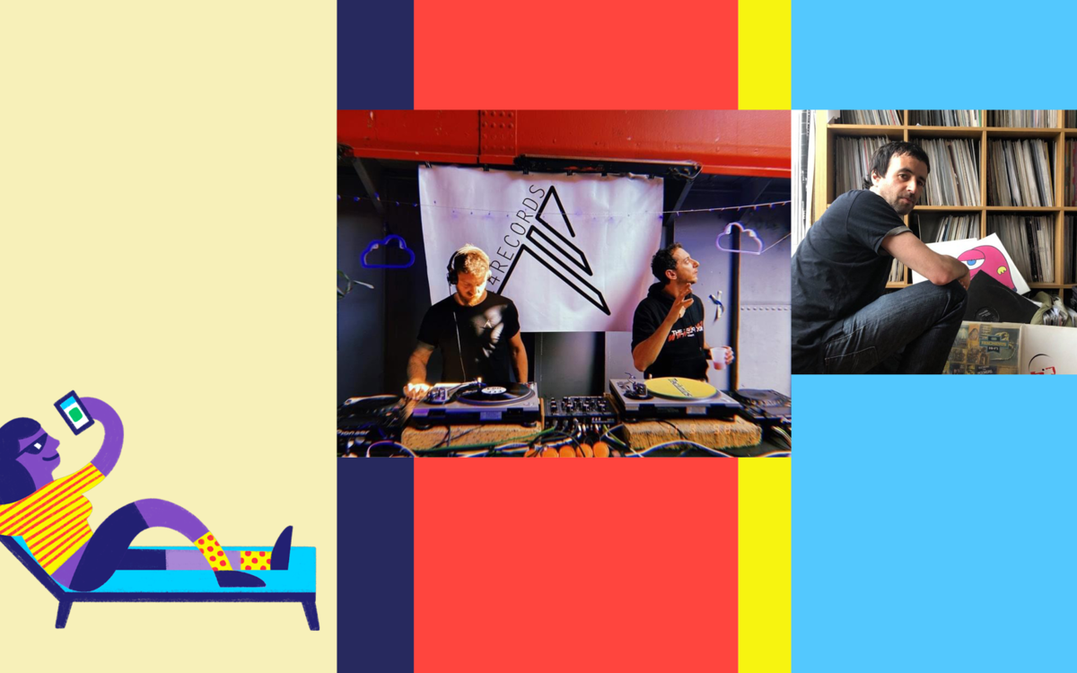 Visuel de la Gaîté Lyrique avec Tsugi, Damien Almira, 324 Records, Alex Boneti et Paul Castel