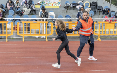 Photo d'une course au stade Charléty (13e)