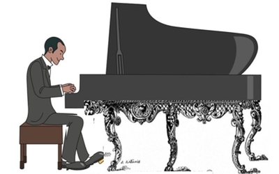 piano par le haut, clavecin par le bas