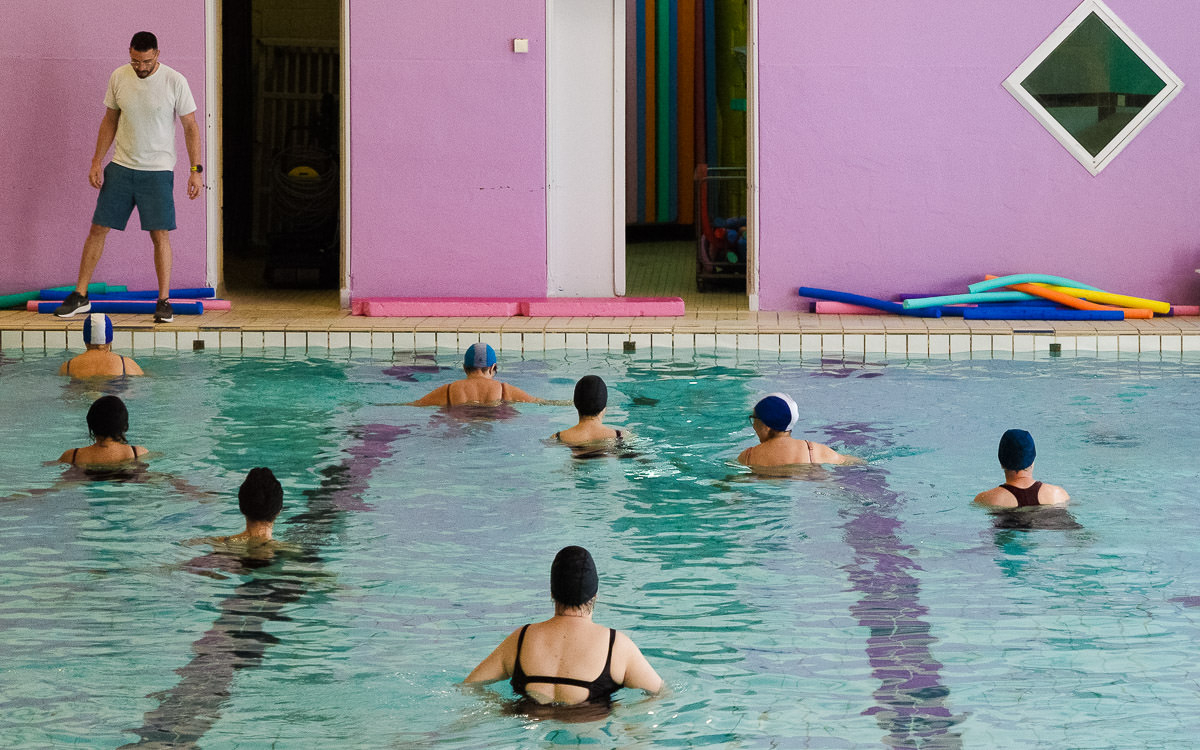 Séance d'aquagym pour séniors