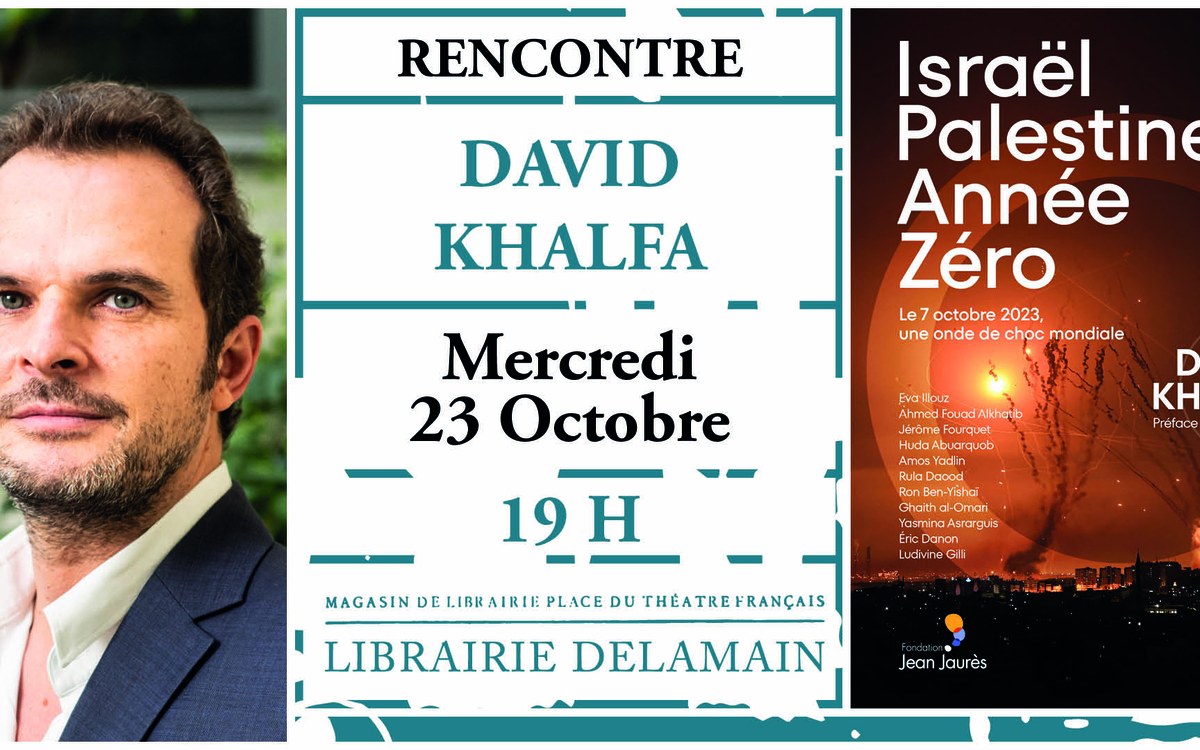 Le 23 octobre 2024 à 19h00 Librairie Delamain