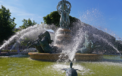 Fontaine de l'Observatoire ou des Quatre-parties-du-Monde, Jardin des grands-explorateurs, Paris 6ème arrondissement