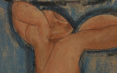 Peinture de Modigliani représentant une femme 