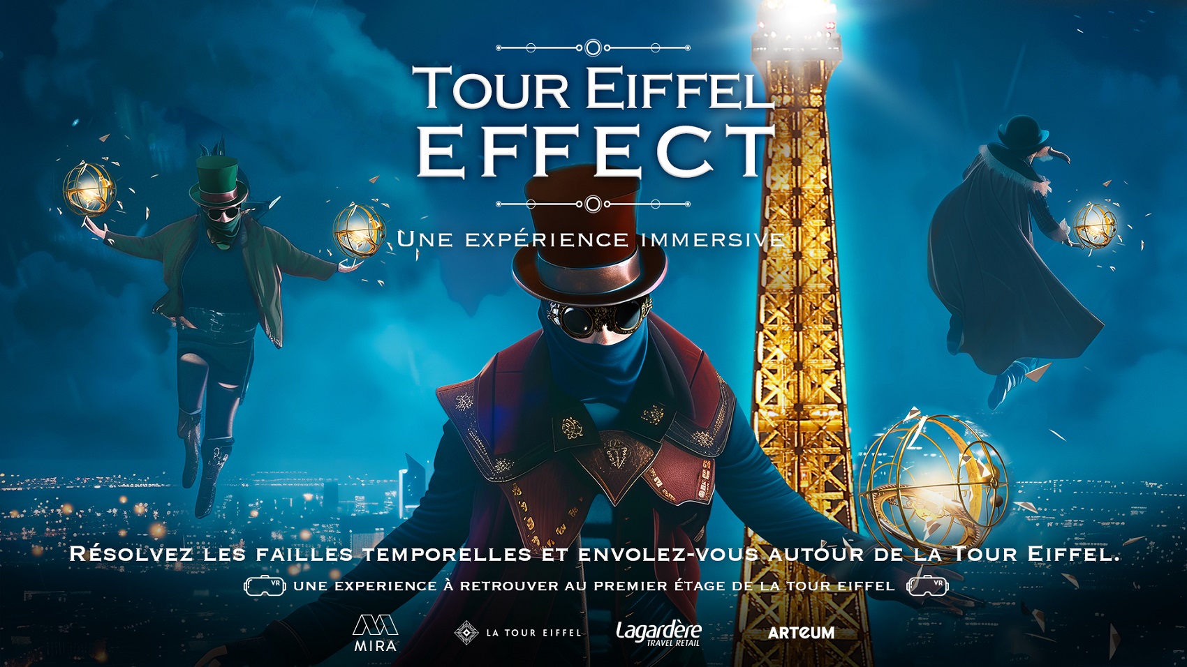 Eiffel Tower Impact Poster on the Eiffel Tower