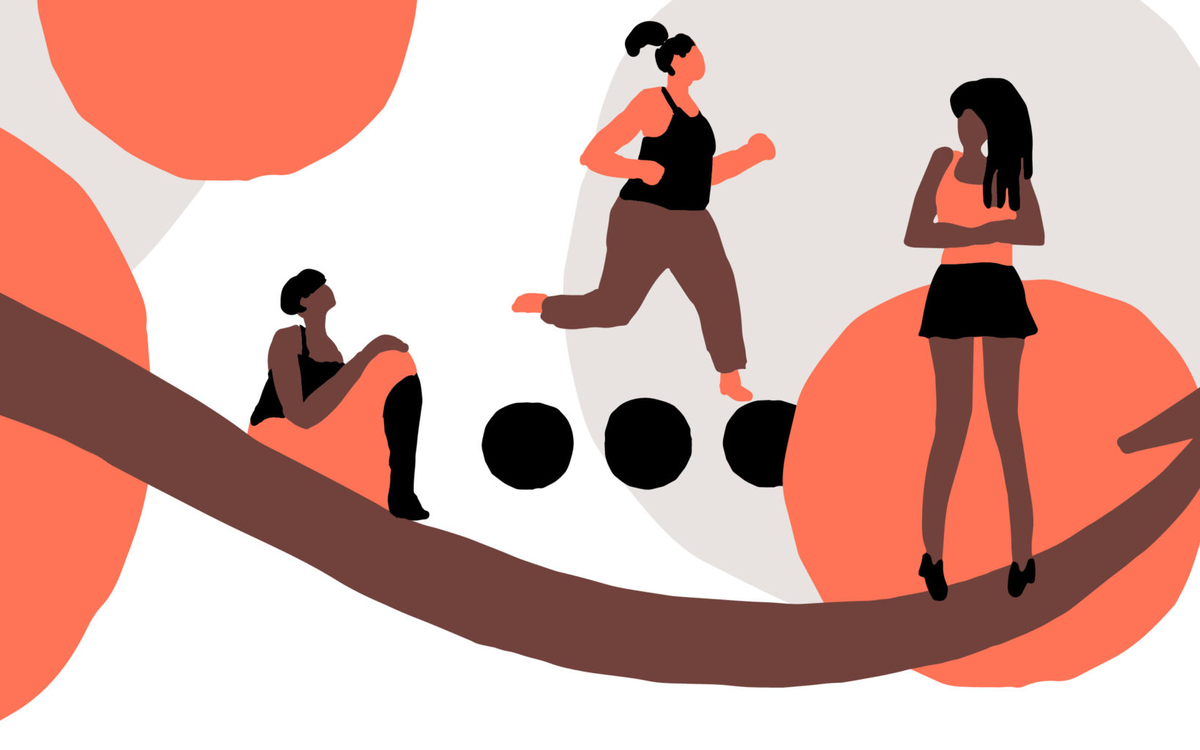 illustration de trois femmes