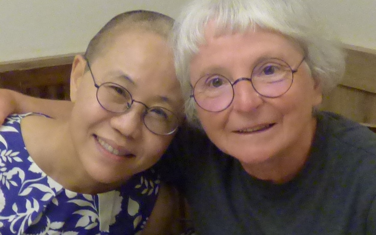Liu Xia et sa traductrice, Béatrice Desgranges