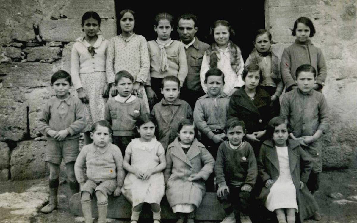 936-Photo de la classe d'Antoni Benaiges à Bañuelos de Bureba 
