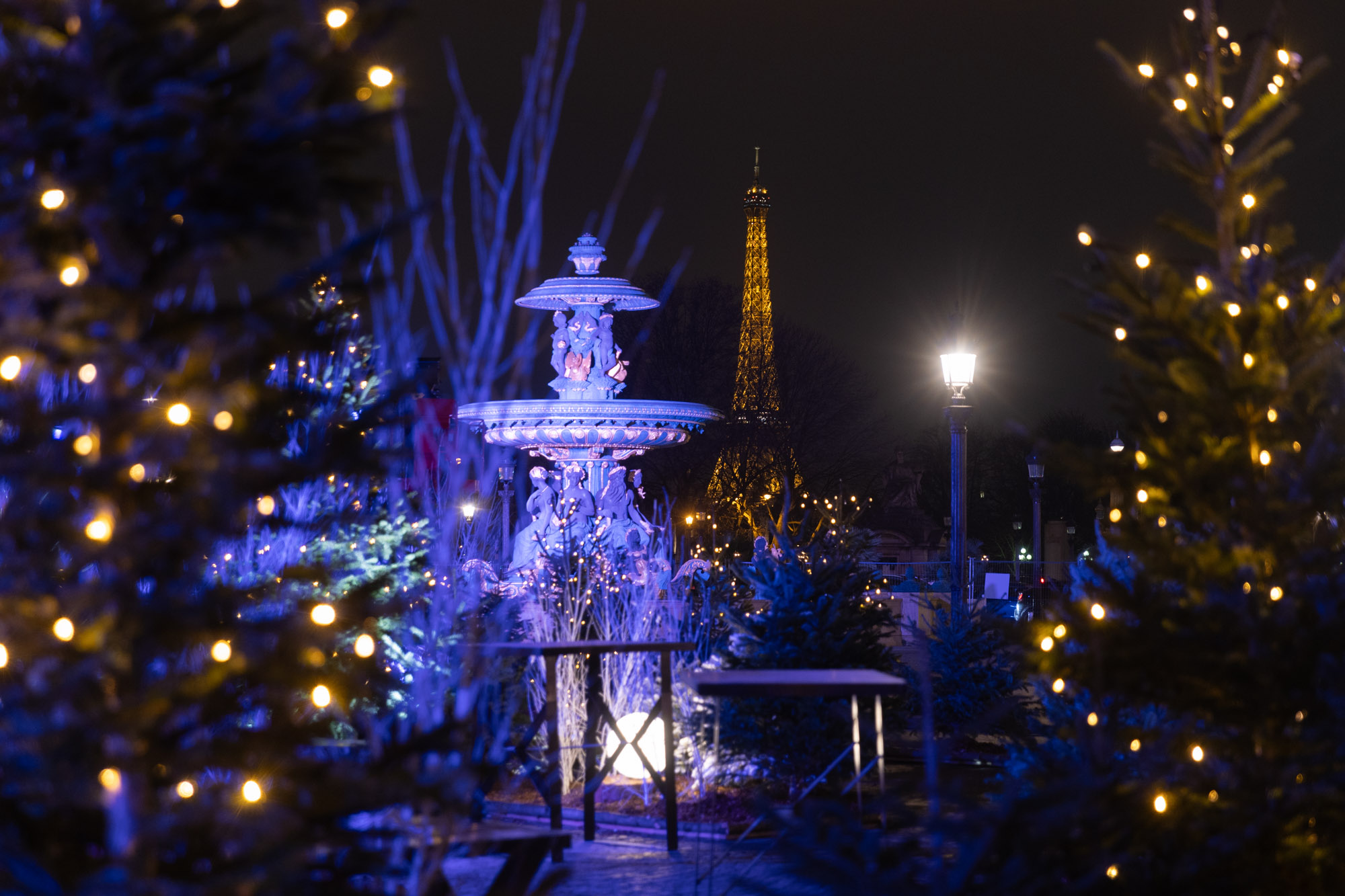 Le village de Noel, place de la Concorde. 