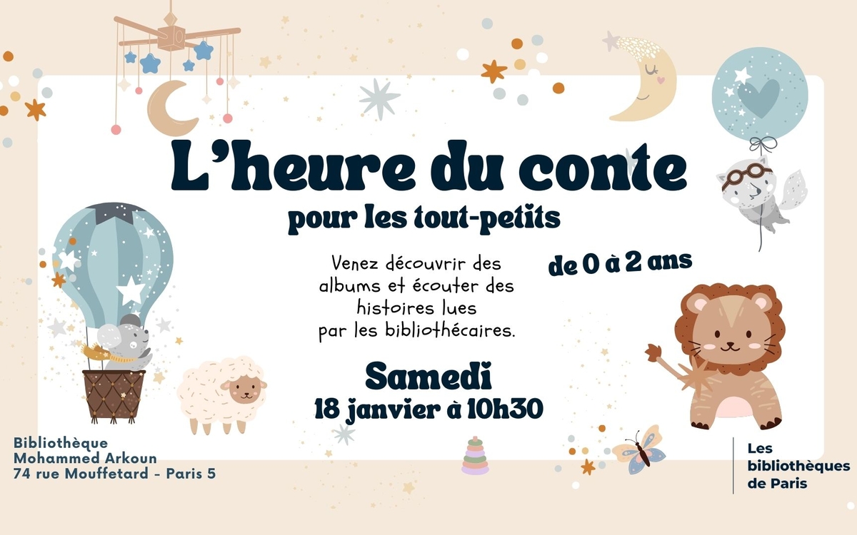 Affiche de l'évènement : Mini Heure du conte