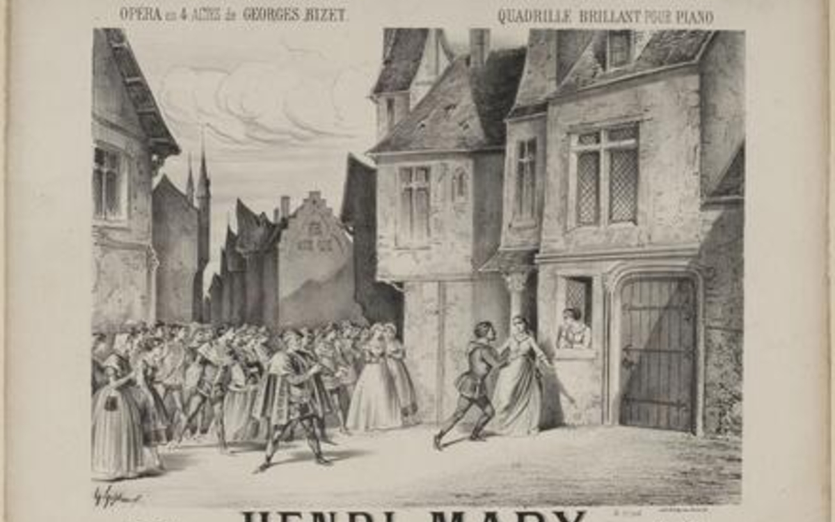 Affiche de la Jolie Fille de Perth, quadrille d'après Bizet (Marx)