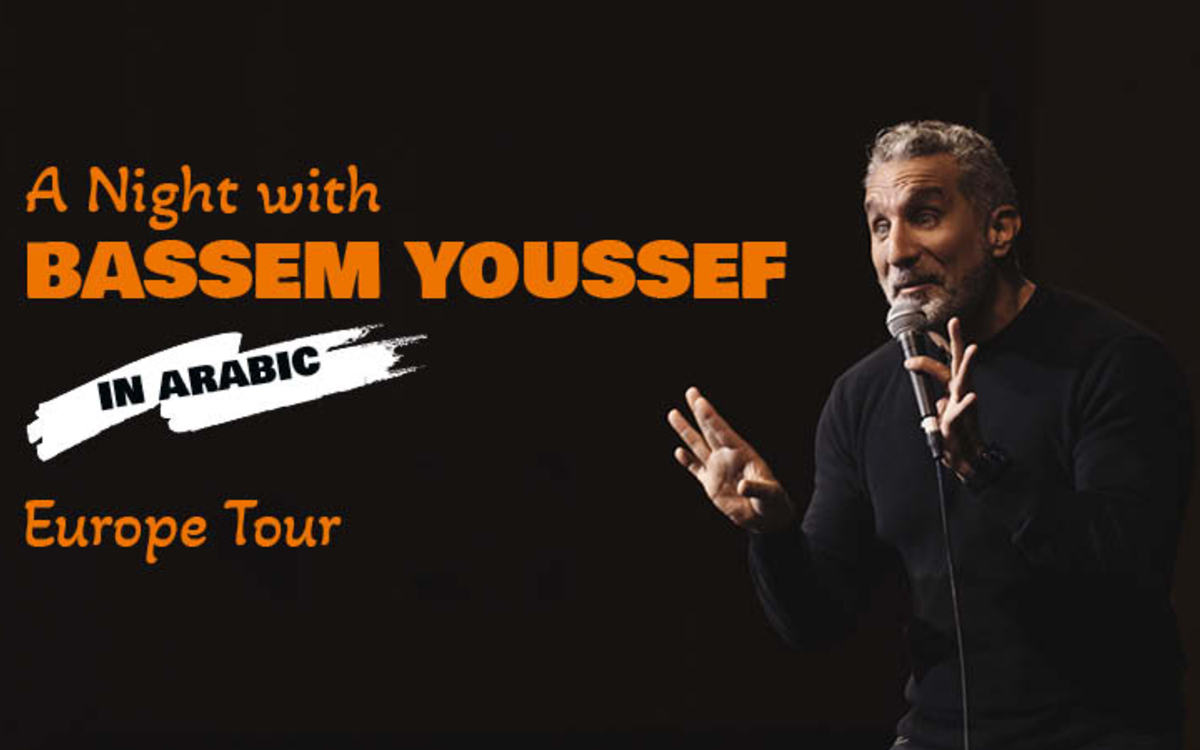 Affiche de l'évènement : Bassem Youssef à la Salle Pleyel - A Night with Bassem Youssef (one man show)