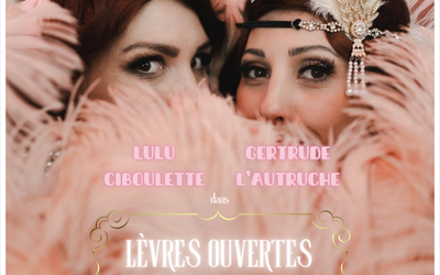 Sexy, fun et féministe, le spectacle burlesque "Lèvres Ouvertes" est une ode à la liberté, un hommage aux femmes artistes des années folles.  Porté avec malice et poésie par un duo d'artistes pétillantes et engagées, ce cabaret met en lumière l'audace de cette époque, à travers différents tableaux burlesques.  Une façon de remettre en lumière ces "insoumises" qui ont bouleversé les codes sociaux et moraux d'une société patriarcale, et qui ont ouvert la voie(x) de l'expression pour nous, femmes d'aujourd'hui.  Vous souhaitez passer une soirée divertissante ? Vous êtes au bon endroit !