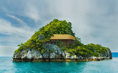 Bibliothèque Assia Djebar sur une île